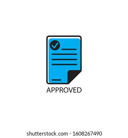 document icon  with check and cross symbol  vector illustration 