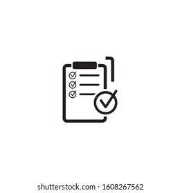 document icon  with check and cross symbol  vector illustration 