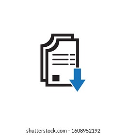 document icon  with check and cross symbol  vector illustration 