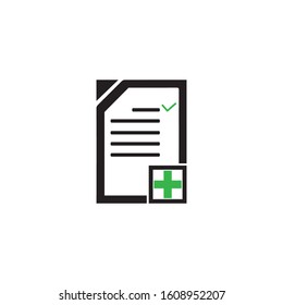 document icon  with check and cross symbol  vector illustration 