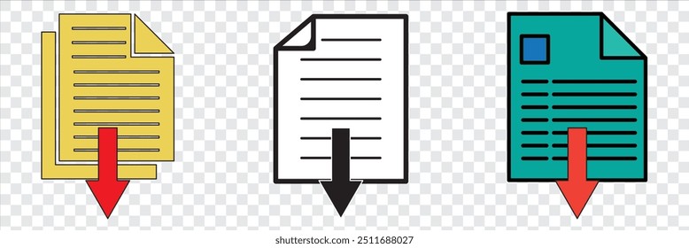 Document icon with check mark - vector icon. EPS 10.