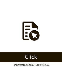 document icon. click document. sign design