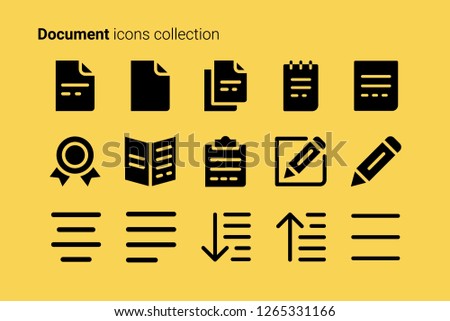 Document icon collection