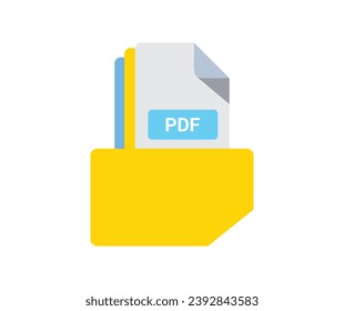 Document icon. Collection of vector symbol on white background. Vector illustration.