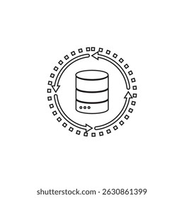 document icon , database icon vector
