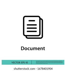 document icon design element vector eps 10