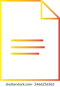 Document icon design eps 10