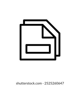 Document icon design, file with white background