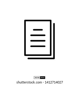 document icon, design inspiration vector template for web design or mobile app