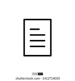 document icon, design inspiration vector template for web design or mobile app