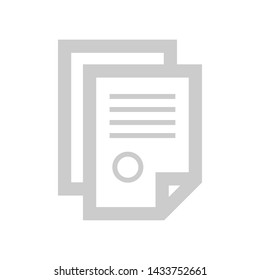 document icon, design inspiration vector template for web design or mobile app. Flat illustration