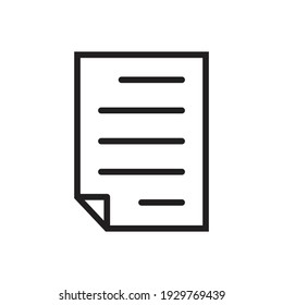 Document icon design isolated on white background