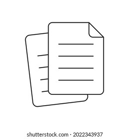 Document icon design isolated on white background