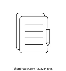 Document icon design isolated on white background