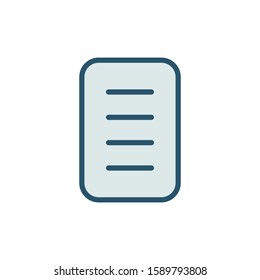 Document icon design template, color style