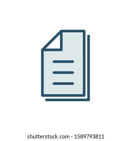 Document icon design template, color style