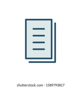 Document icon design template, color style