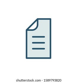 Document icon design template, color style