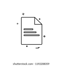 Document icon design vector