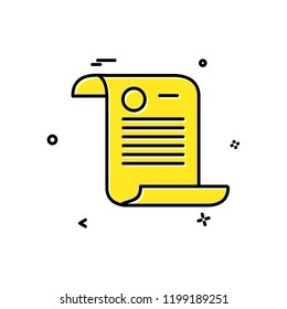 Document icon design vector