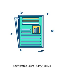 Document icon design vector