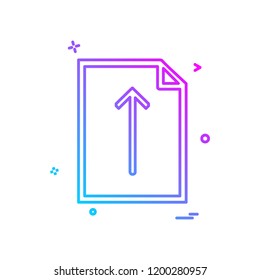 Document icon design vector