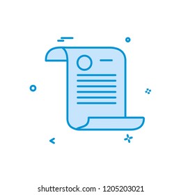 Document icon design vector