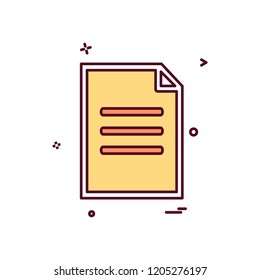Document icon design vector