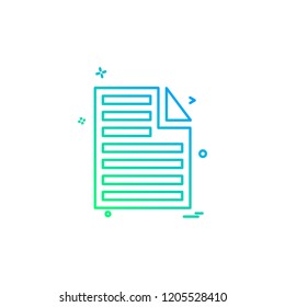 Document icon design vector