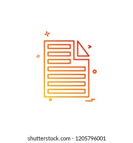 Document icon design vector
