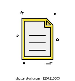 Document icon design vector