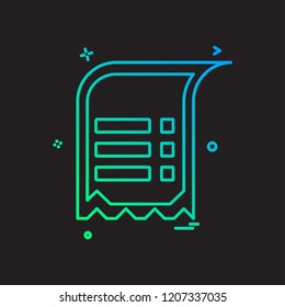 Document icon design vector