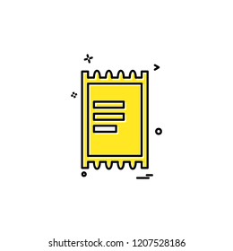 Document icon design vector