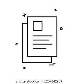Document icon design vector