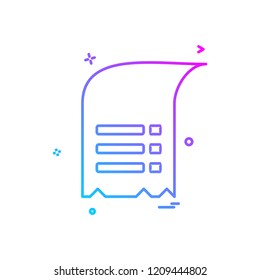 Document icon design vector
