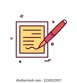 Document icon design vector