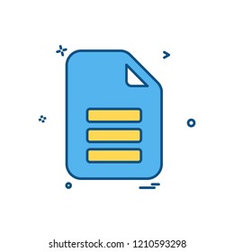 Document icon design vector