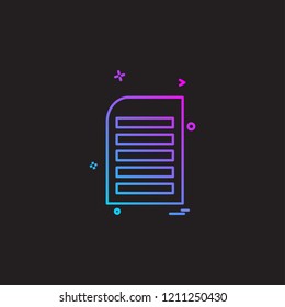 Document icon design vector