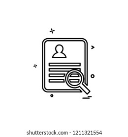 Document icon design vector