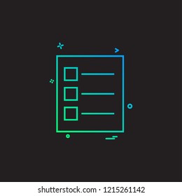 Document icon design vector 