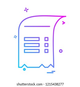 Document icon design vector 