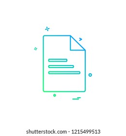 Document icon design vector