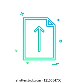 Document icon design vector