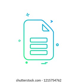 Document icon design vector