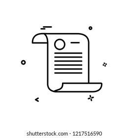 Document icon design vector