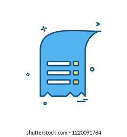 Document icon design vector