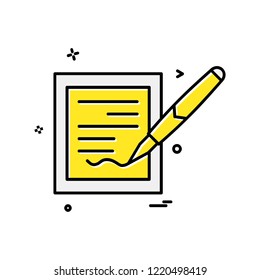 Document icon design vector