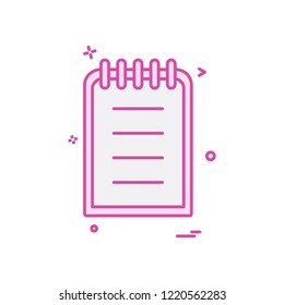 Document icon design vector