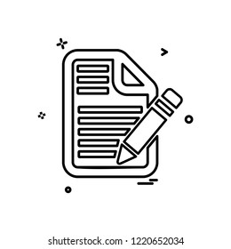 Document icon design vector