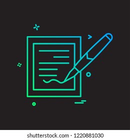 Document icon design vector